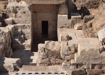 Egyptian-German archaeology team discovers Ptolemaic temple pylon in Sohag