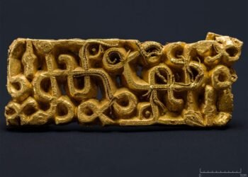 Rare 1,500-year-old gold sword fitting found by hiker in Norway during morning walk