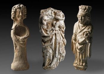 Rare medieval relics, including saintly figures, unearthed at Berlin's Molkenmarkt