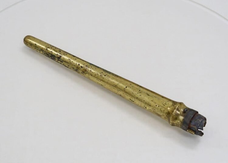 Ancient ritual spear from Japan’s sacred island reveals East Asia’s earliest gold-inlaid sheath