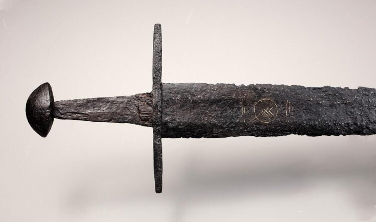 Remarkable 11th-century ritual sword with rare symbolic inlays discovered in Dutch river