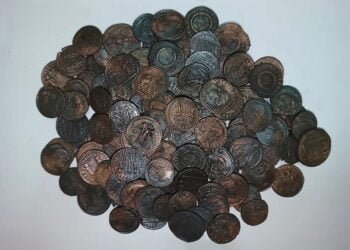 Tens of thousands of ancient Roman bronze coins discovered off Sardinia's coast