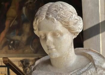 Roman marble bust discovered at Burghley House