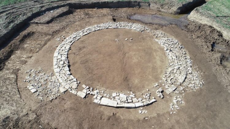 Rare Roman-era circular stone monument unearthed near Nassenfels, Germany