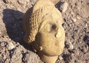 Third Roman head unearthed at Carlisle dig