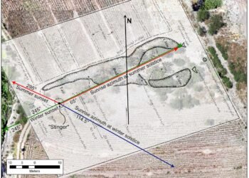 Ancient 200-foot scorpion-shaped mound in Mexico may have served as a solstice observatory