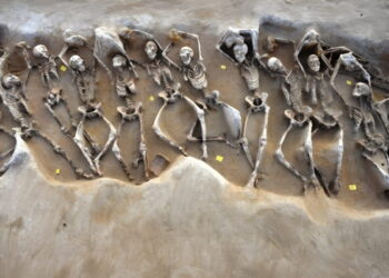 Shackled men in ancient Athens mass grave were locals, not foreign invaders, study reveals