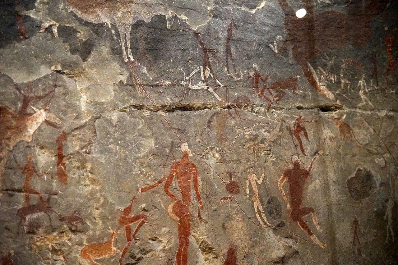 South African San rock art shows evidence of trance dances and initiation rituals