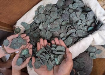 Over 1,000 silver and gold coins recovered from the legendary 1715 Spanish Treasure Fleet