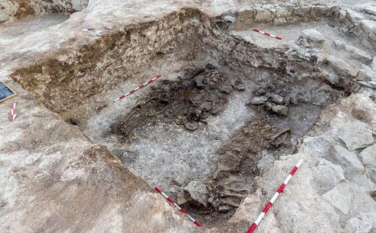Hellenistic-era Thracian warrior tomb unearthed in southern Bulgaria (The 2nd-century BCE burial of a Thracian warrior and his horse. Credit: Municipality of Topolovgrad)