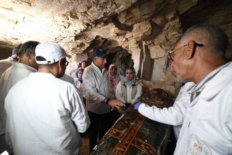 Ancient Egyptian tombs, painted coffins, and cat mummies unearthed in Luxor necropolis