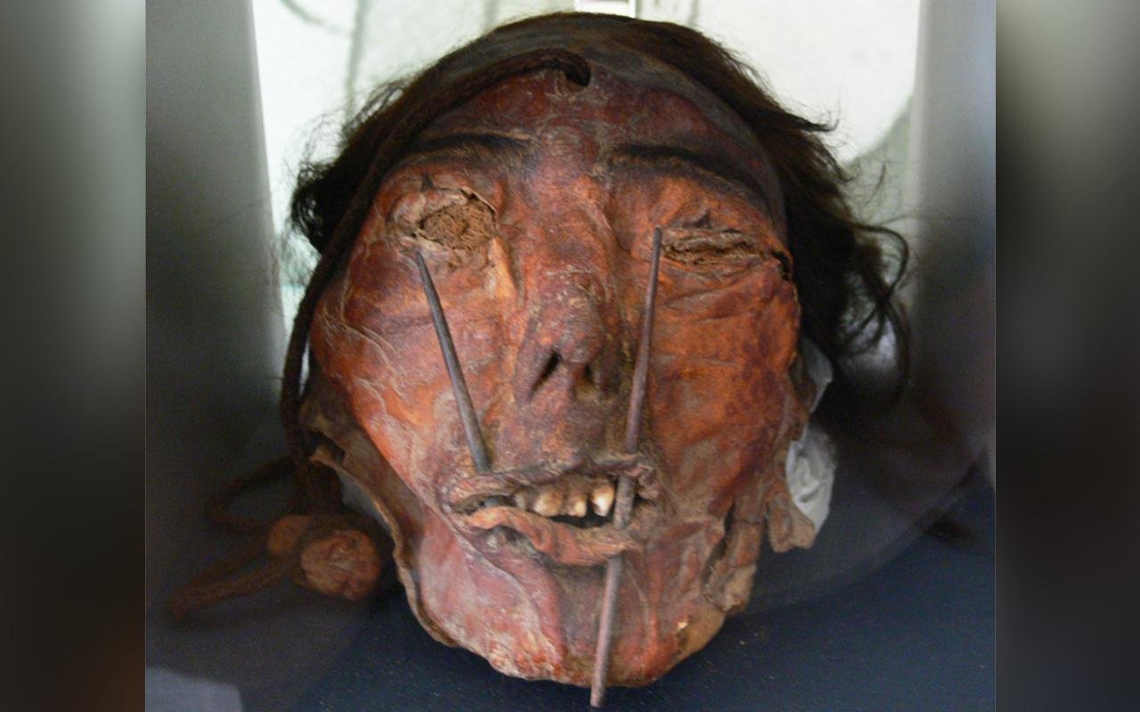 First known Andean trophy head with a cleft lip from southern Peru