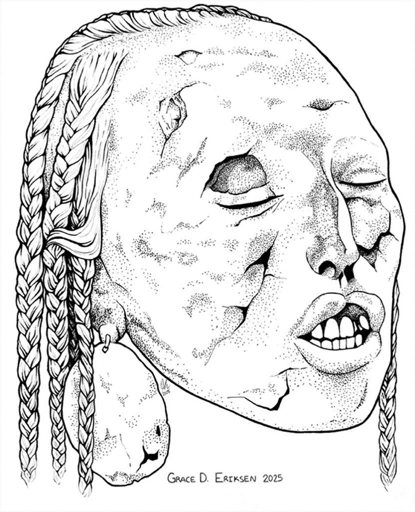 First known Andean trophy head with a cleft lip from southern Peru