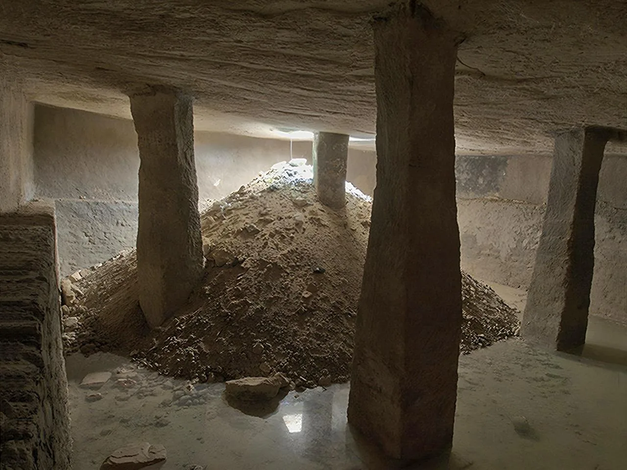 1st century CE underground cisterns discovered in Egypt, alongside WWII vestiges